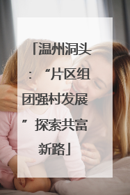 温州洞头：“片区组团强村发展”探索共富新路