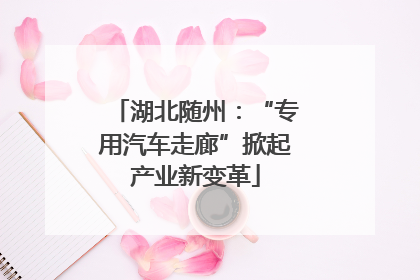湖北随州：“专用汽车走廊”掀起产业新变革