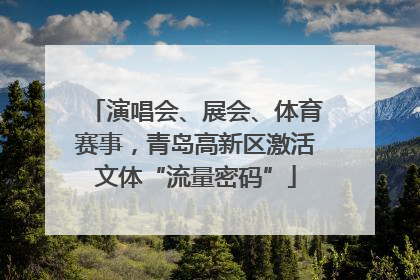 演唱会、展会、体育赛事，青岛高新区激活文体“流量密码”