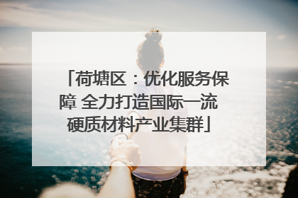 荷塘区：优化服务保障 全力打造国际一流硬质材料产业集群
