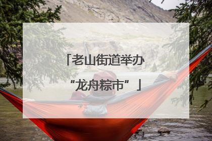 老山街道举办“龙舟粽市”