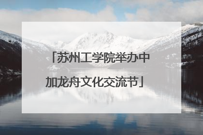 苏州工学院举办中加龙舟文化交流节