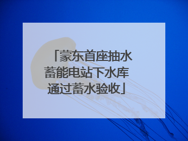 蒙东首座抽水蓄能电站下水库通过蓄水验收