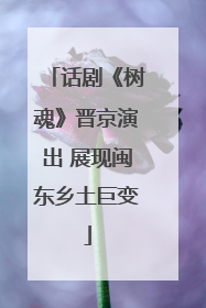 话剧《树魂》晋京演出 展现闽东乡土巨变