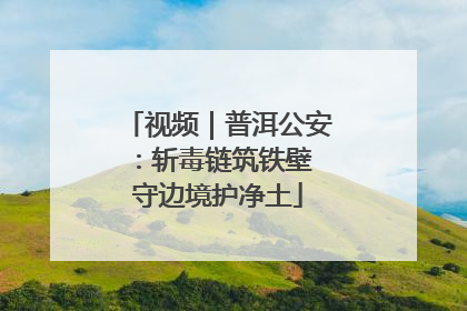 视频｜普洱公安：斩毒链筑铁壁 守边境护净土