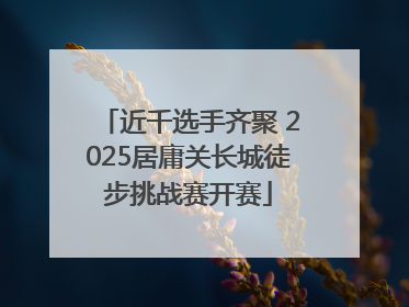 近千选手齐聚 2025居庸关长城徒步挑战赛开赛