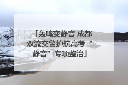 轰鸣变静音 成都双流交警护航高考“静音”专项整治