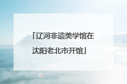 辽河非遗美学馆在沈阳老北市开馆