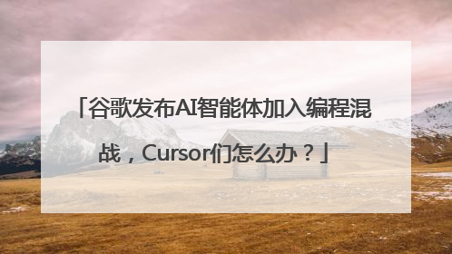 谷歌发布AI智能体加入编程混战，Cursor们怎么办？