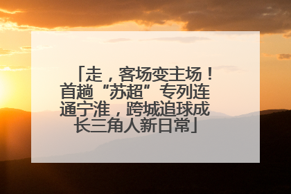 走，客场变主场！首趟“苏超”专列连通宁淮，跨城追球成长三角人新日常