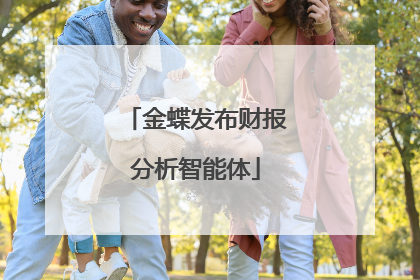金蝶发布财报分析智能体