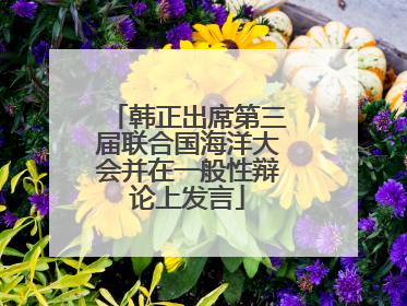 韩正出席第三届联合国海洋大会并在一般性辩论上发言