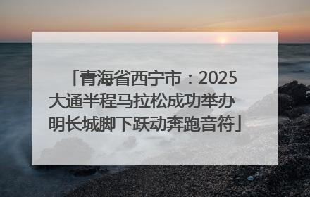 青海省西宁市：2025大通半程马拉松成功举办 明长城脚下跃动奔跑音符