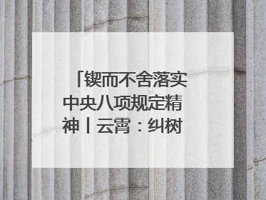 锲而不舍落实中央八项规定精神丨云霄：纠树并举扬正气 作风建设谱新章
