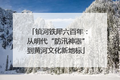 镇河铁犀六百年：从明代“防汛神器”到黄河文化新地标