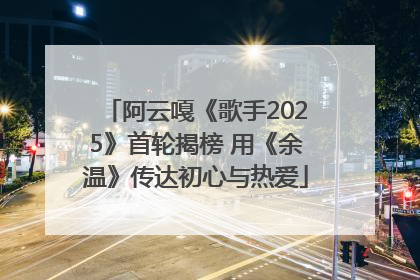 阿云嘎《歌手2025》首轮揭榜 用《余温》传达初心与热爱
