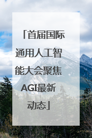 首届国际通用人工智能大会聚焦AGI最新动态