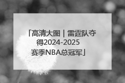 高清大图｜雷霆队夺得2024-2025赛季NBA总冠军