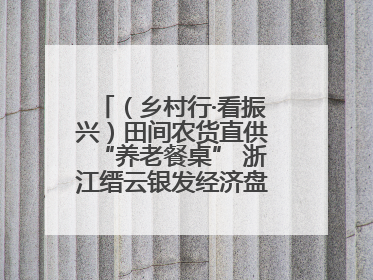 （乡村行·看振兴）田间农货直供“养老餐桌” 浙江缙云银发经济盘活山区资源