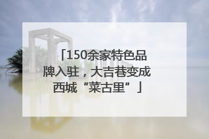 150余家特色品牌入驻，大吉巷变成西城“菜古里”