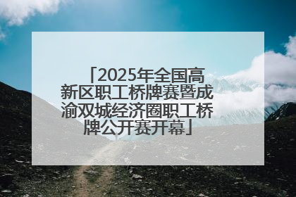 2025年全国高新区职工桥牌赛暨成渝双城经济圈职工桥牌公开赛开幕