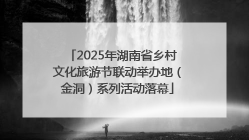 2025年湖南省乡村文化旅游节联动举办地（金洞）系列活动落幕