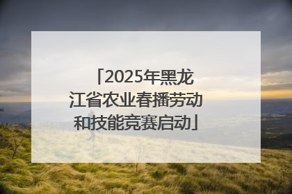 2025年黑龙江省农业春播劳动和技能竞赛启动