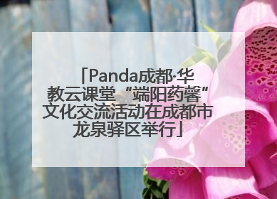 Panda成都·华教云课堂“端阳药馨”文化交流活动在成都市龙泉驿区举行